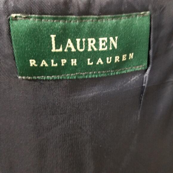 Lauren Ralph Lauren Blazer Mens 43R Navy Wool Gold Button Two Button Sport Coat - Picture 4 of 14